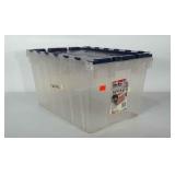 12 gallon Poly File / storage box with hinged