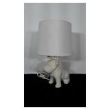 French Bulldog figural ceramic lamp. Stands 16"