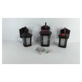 Outdoor wall mounted poly light fixtures, with