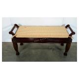 Bench seat with cushion, removable cover, 48"