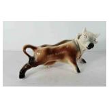 Ceramic bull planter, 12"