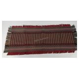 Woven scatter rug, 40x19 without fringe