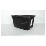 18 gallon storage tote with lid.