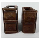Two sewing machine drawers, condition as