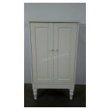 Double door storage cupboard. Needs wiped down