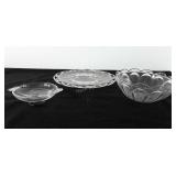 Glassware, includes cake plate with open lace