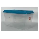 Hefty 18 gallon storage tote with lid. Missing