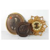 Home decor, includes United wall clock, United