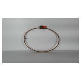 Wooden quilting hoop. Measures 18x27 inches.