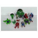 Marvel toy / action figure lot. Includes Hulk,