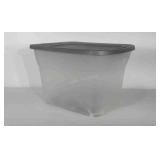 Sterlite storage tote with lid.  Measures