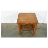 End table, 20 x 20 x 20, damage as shown