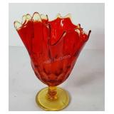 Glassware, Fenton amberina thumbprint