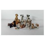 Dog home decor, includes figurines, salt and