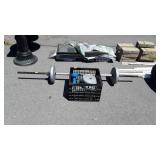 Weight Bar with weights, two 14.3lbs-three
