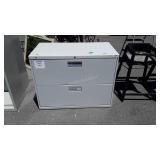 Hon 2 Drawer Laterial File Cabinet, unlocked No
