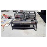 5pc Outdoor metal Furniture Lot. 3pc Coffee and