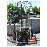 Decorative items Lot, iron works pcs, wood framed