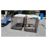 Two Large Wire Pet Caged 28x42x32" high, plus 2