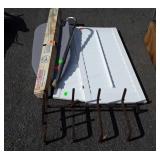 Group lot with fireplace log holder, two