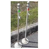 Pair of metal Stands, hanger bracket for Wreaths,