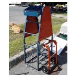 Automotive Shop Rack maybe for wire spools, plus