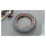 Antique Wheel with Tire, 22.5" dia.