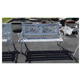 Park/Lawn Garden 4ft Bench, cast legs with cheurb