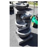 Water Fountain Garden Decor, poly molded made,