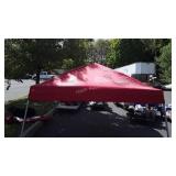 Quest 10x10ft Pop up Canopy, red color with