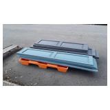 House Shutters, 5 blue gray color 15x70", gray