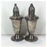 Silver weighted Salt & Pepper Shakers