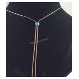 Rose gold over Sterling silver necklace 30in