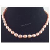 Sterling silver pearl necklace 16in Honora