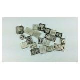 21 mini Sterling silver bars 18.9grams