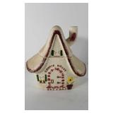 Cookie house cookie jar, has crazing, see