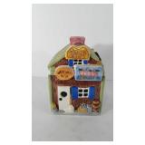 General store cookie jar, 6.5" x 7.5" x 10"