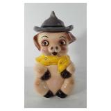 Pig cookie jar, 12"