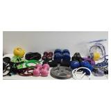 Exercise equipment, dumbbells, ankle weights,