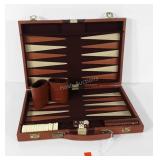 Backgammon game in self contained case