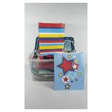 Gift bags and boxes, tote with lid full