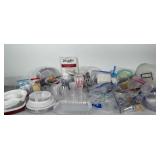 Large lot of plastic / paper disposable cups,