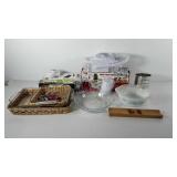 Kitchenwares, includes pyrex pie plate 10",