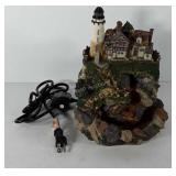 Village fountain, powers up, has some chips, see