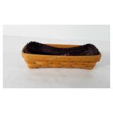 Longaberger basket with liner, 1997