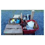 Skid lot, holiday decorations, toys, trains,