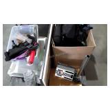 Skid lot, VW springs, sports bag, clothes,