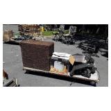 Double wicker hamper, motor, boots, Panasonic