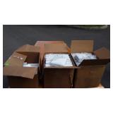 3 boxes of 6x6 white pyramid top post caps, and