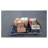 Skid lot of small quantities of assorted tiles,